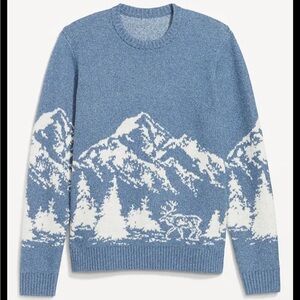 Old Navy so soft blue mountain crew neck